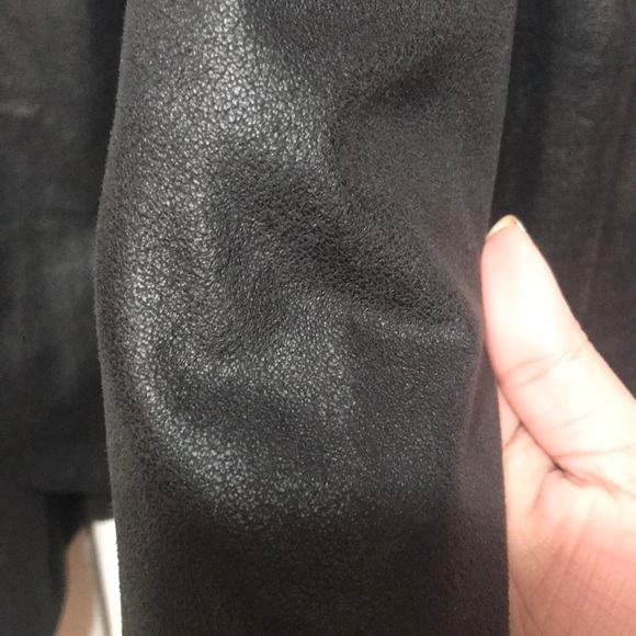 Black Faux Leather Jacket - Picture 3 of 8